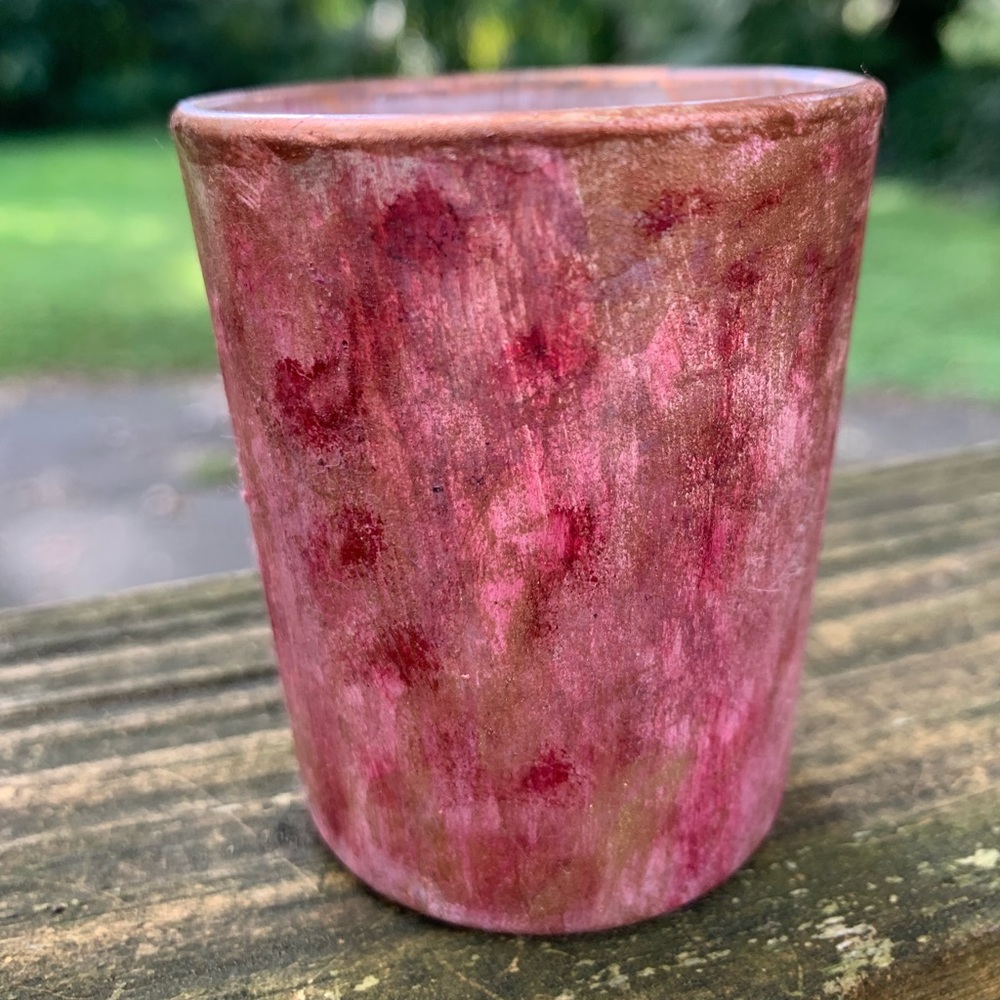 Hand Painted Votive Candle Holder Set - Picture 5 of 8